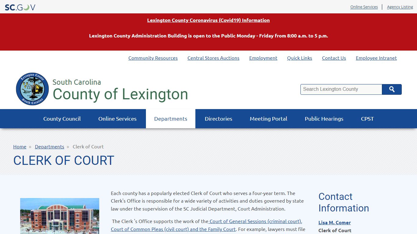Clerk of Court | County of Lexington - South Carolina